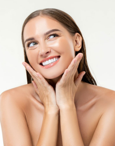 patient with microlaserpeel treatment